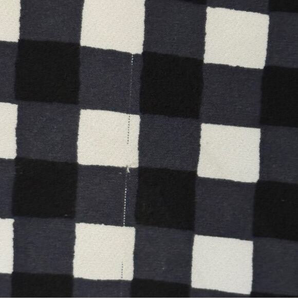 Banana Republic Gingham Check Blazer Blue Black White Size 14 - Picture 4 of 9